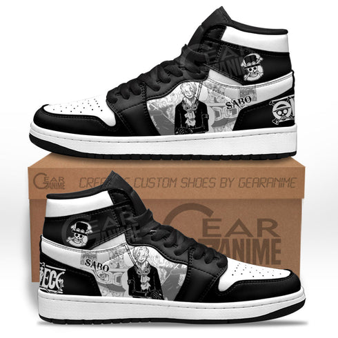 Sabo Sneakers Custom OP Shoes Manga Style